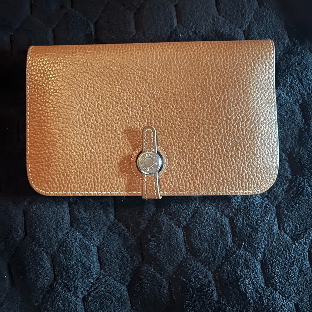 Hermes Tan Leather Wallet